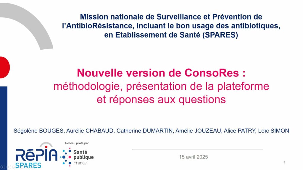 Webinaire de présentation de la nouvelle plateforme ConsoRes