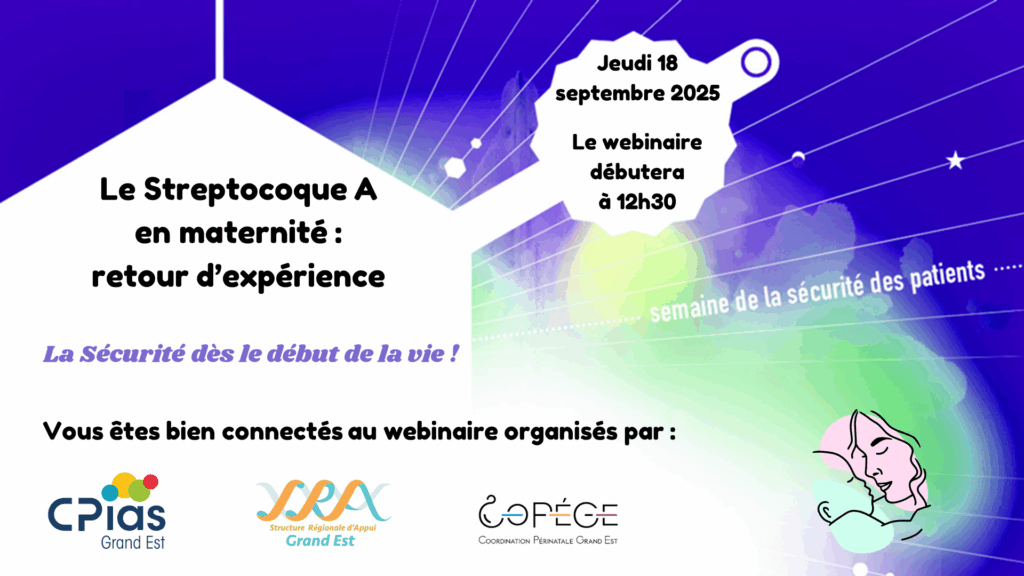 Webinaire Streptocoque A en maternité Webinaire Streptocoque A en maternité