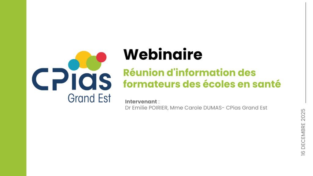 Réunion d’information des formateurs des écoles en santé